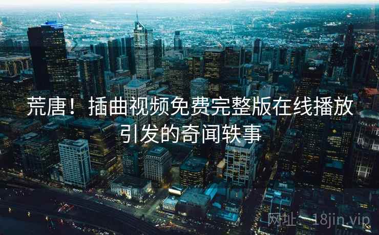 荒唐！插曲视频免费完整版在线播放引发的奇闻轶事  第2张