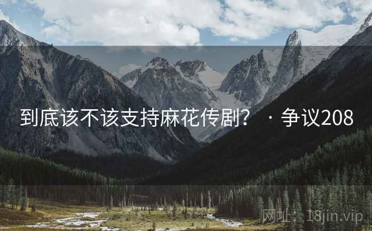 到底该不该支持麻花传剧？ · 争议208