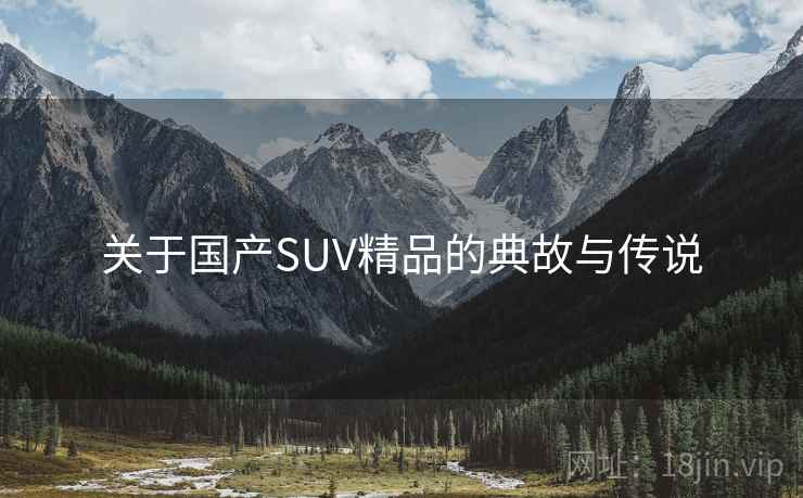 关于国产SUV精品的典故与传说